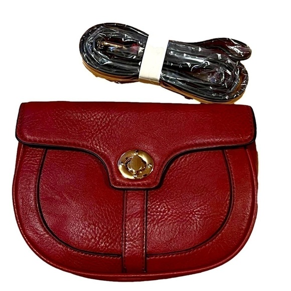 K. Carroll Handbags - K Carroll Crossbody Saddlebag (Red)
